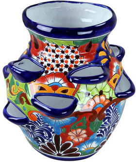 mexican pottery strawberry pot